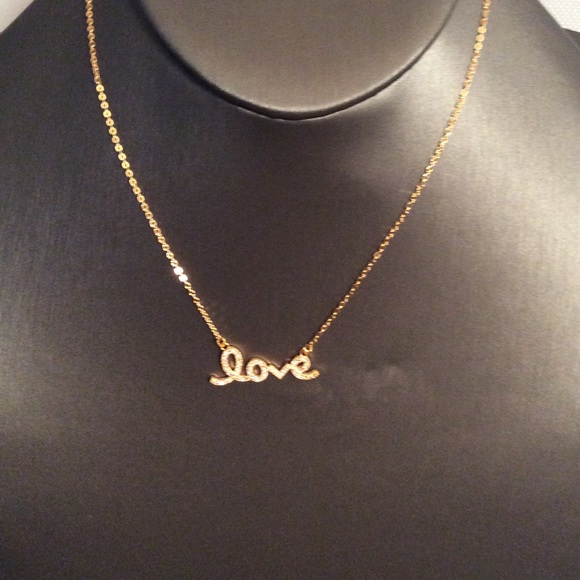 14k GP Love Necklace - Picture 4 of 5